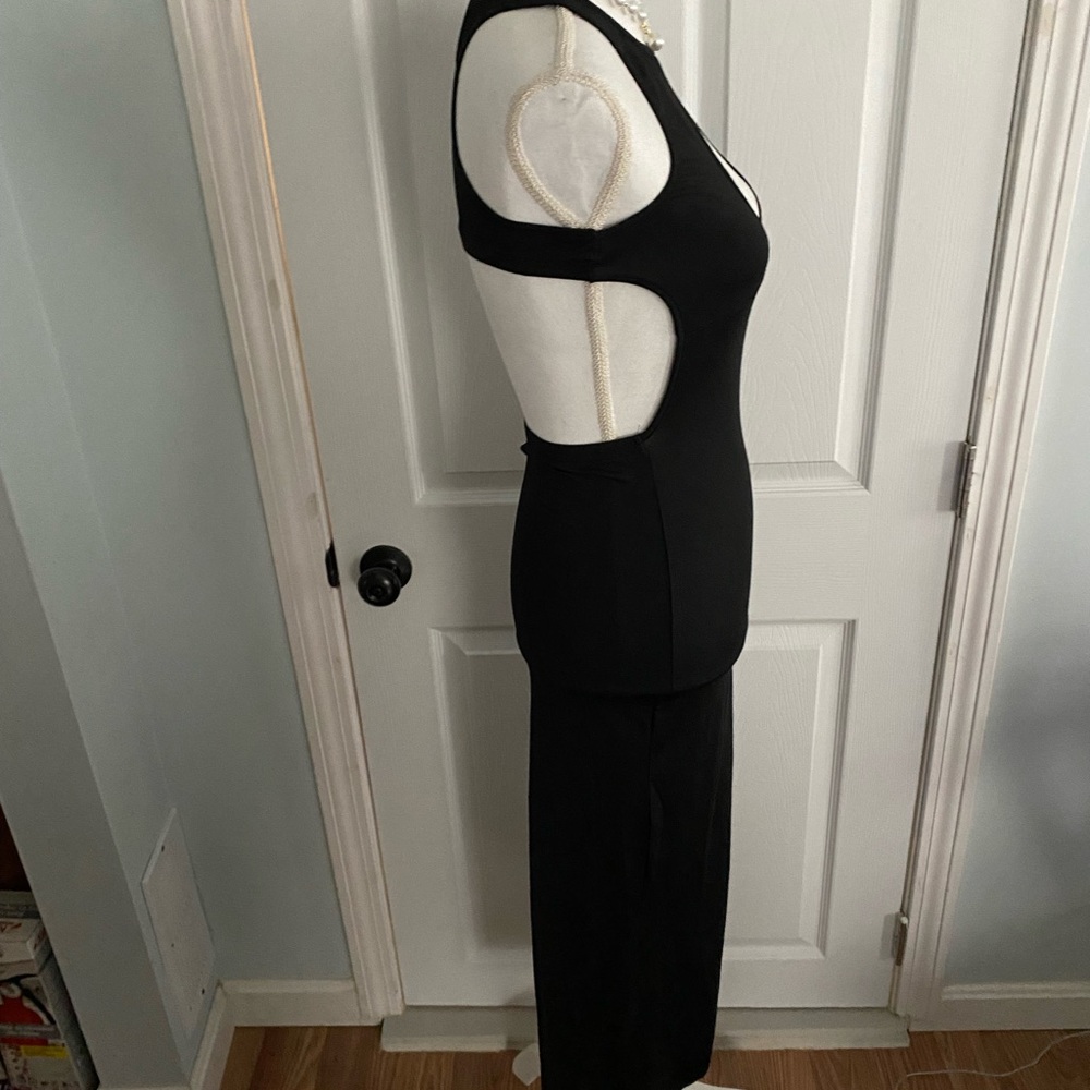 Sexy flawless black cut out one arm summer/ spring . Brand new!! - Picture 2 of 5